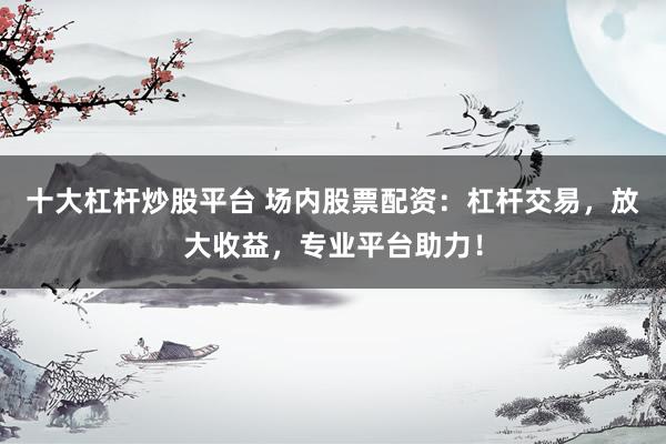 十大杠杆炒股平台 场内股票配资：杠杆交易，放大收益，专业平台助力！