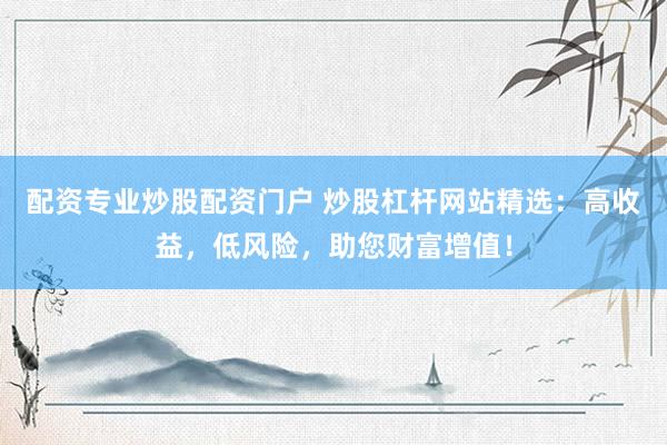 配资专业炒股配资门户 炒股杠杆网站精选：高收益，低风险，助您财富增值！
