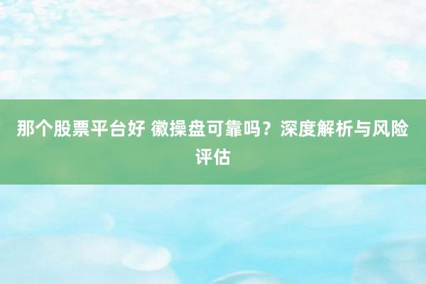 那个股票平台好 徽操盘可靠吗？深度解析与风险评估