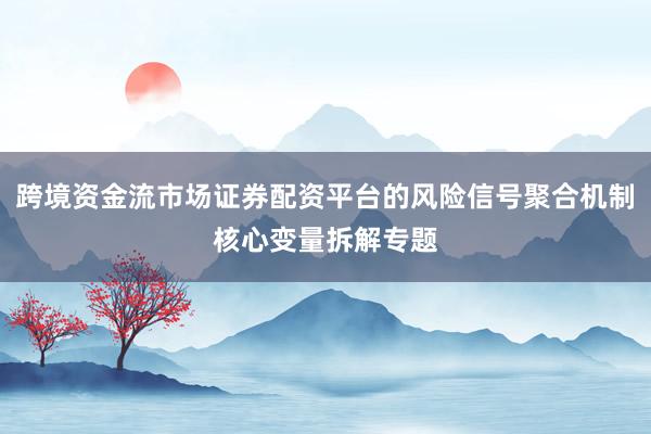 跨境资金流市场证券配资平台的风险信号聚合机制核心变量拆解专题