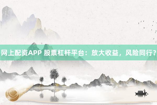 网上配资APP 股票杠杆平台：放大收益，风险同行？